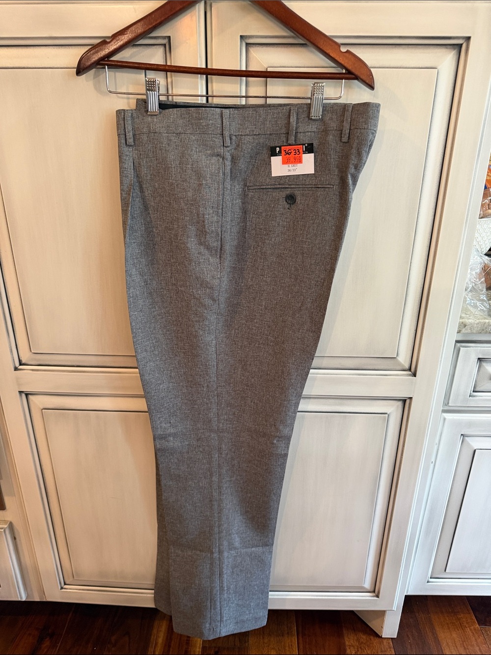 Men's Tailored Gray Dress Pants - Classic Formal Trousers